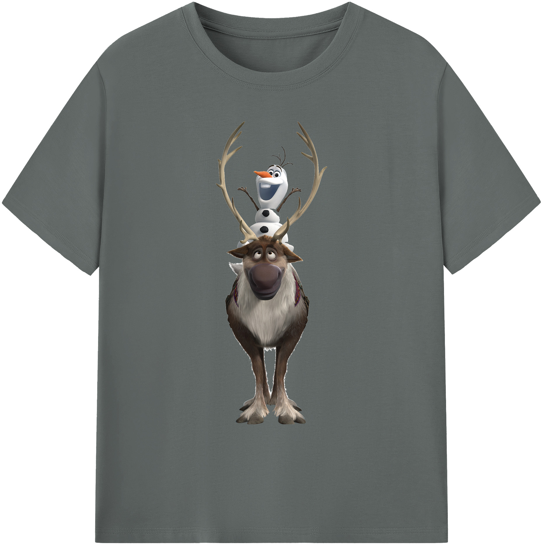 （画像用） アナと雪の女王 アンナ エルサ Frozen Anna Elsa 綿100％ メンズ半袖Tシャツ｜肌触りやわらか＆通気性